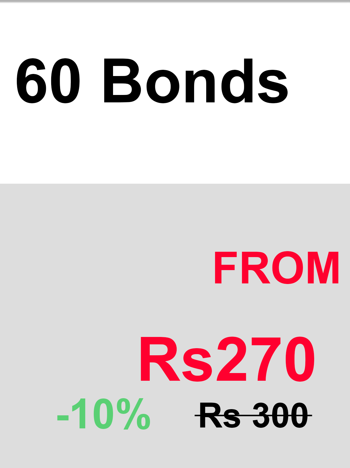 60 Bonds
