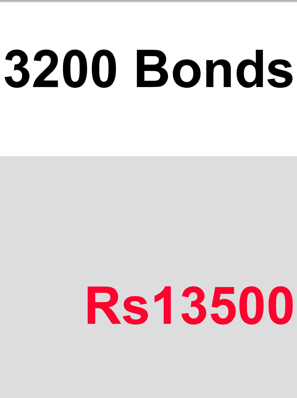 3200 Bonds