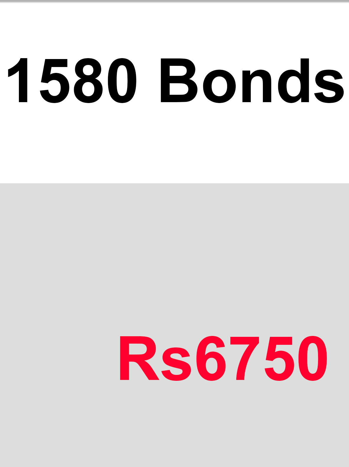1580 Bonds