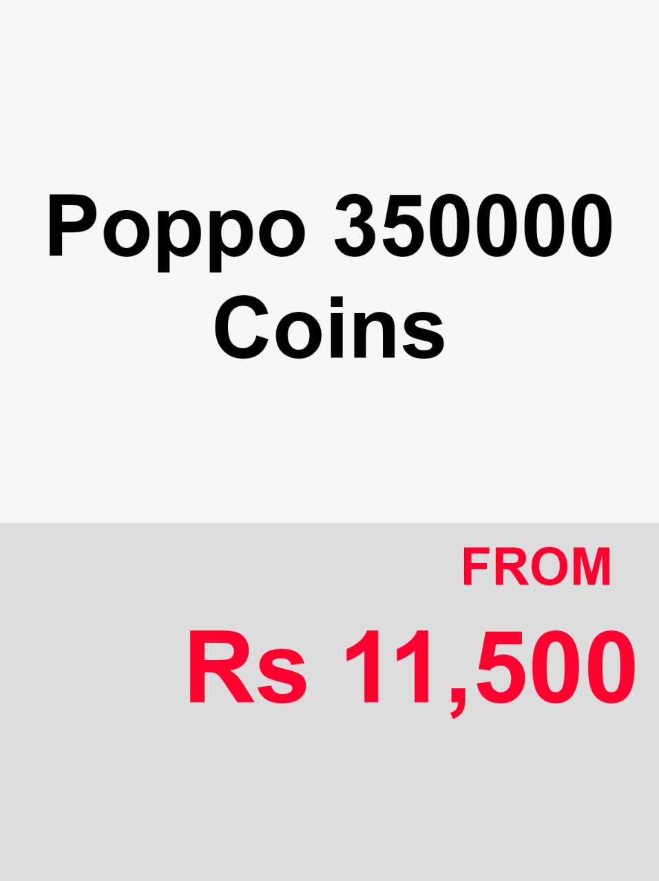 Poppo 350000 Coins